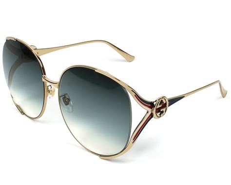 gucci sunglasses blue|Gucci sunglasses blue gold.